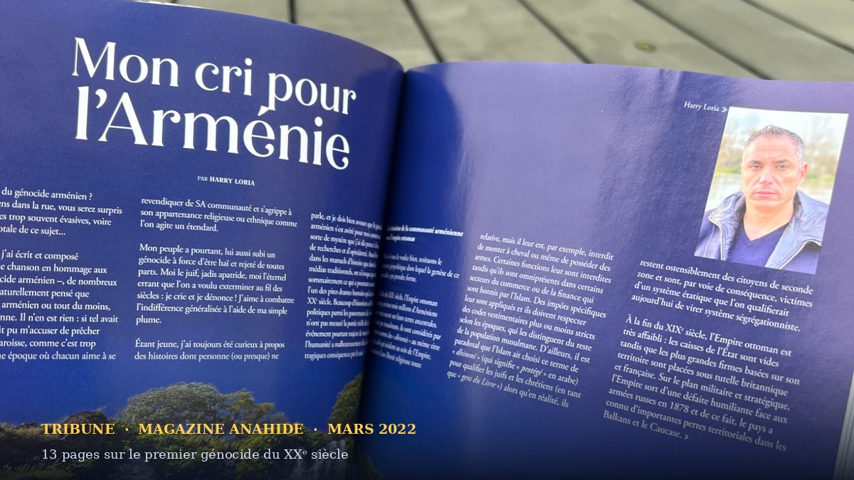 Mon cri pour l'Arménie